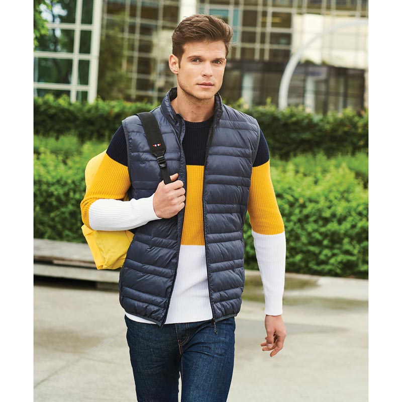Firedown down-touch bodywarmer - Navy/French Blue S